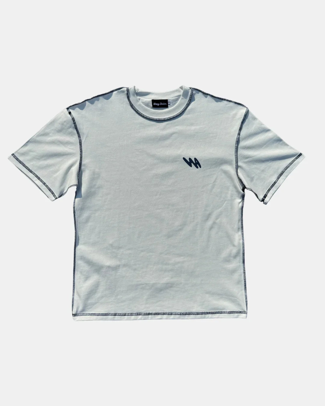 T-shirt Wavy Atelier Blanc Bleu