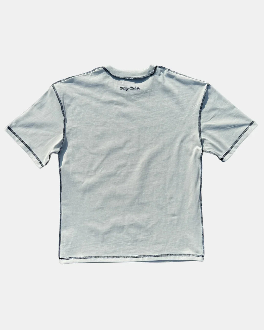 T-shirt Wavy Atelier Blanc Bleu