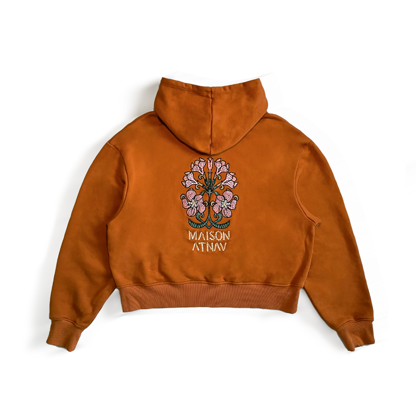 Le sweat à capuche boxy mosaïque Maison Atnav