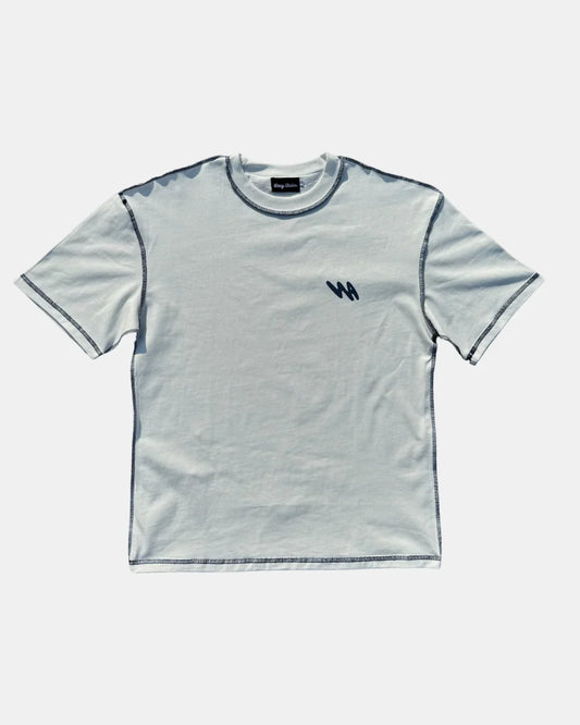 T-shirt Wavy Atelier Blanc Bleu