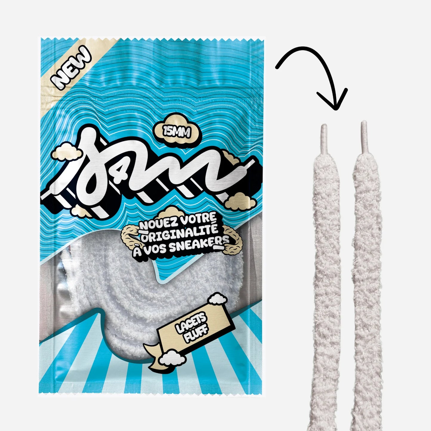 Lacets Fluff 15mm – Jam Laces