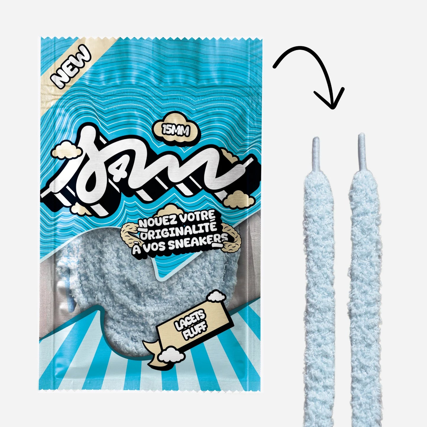Lacets Fluff 15mm – Jam Laces