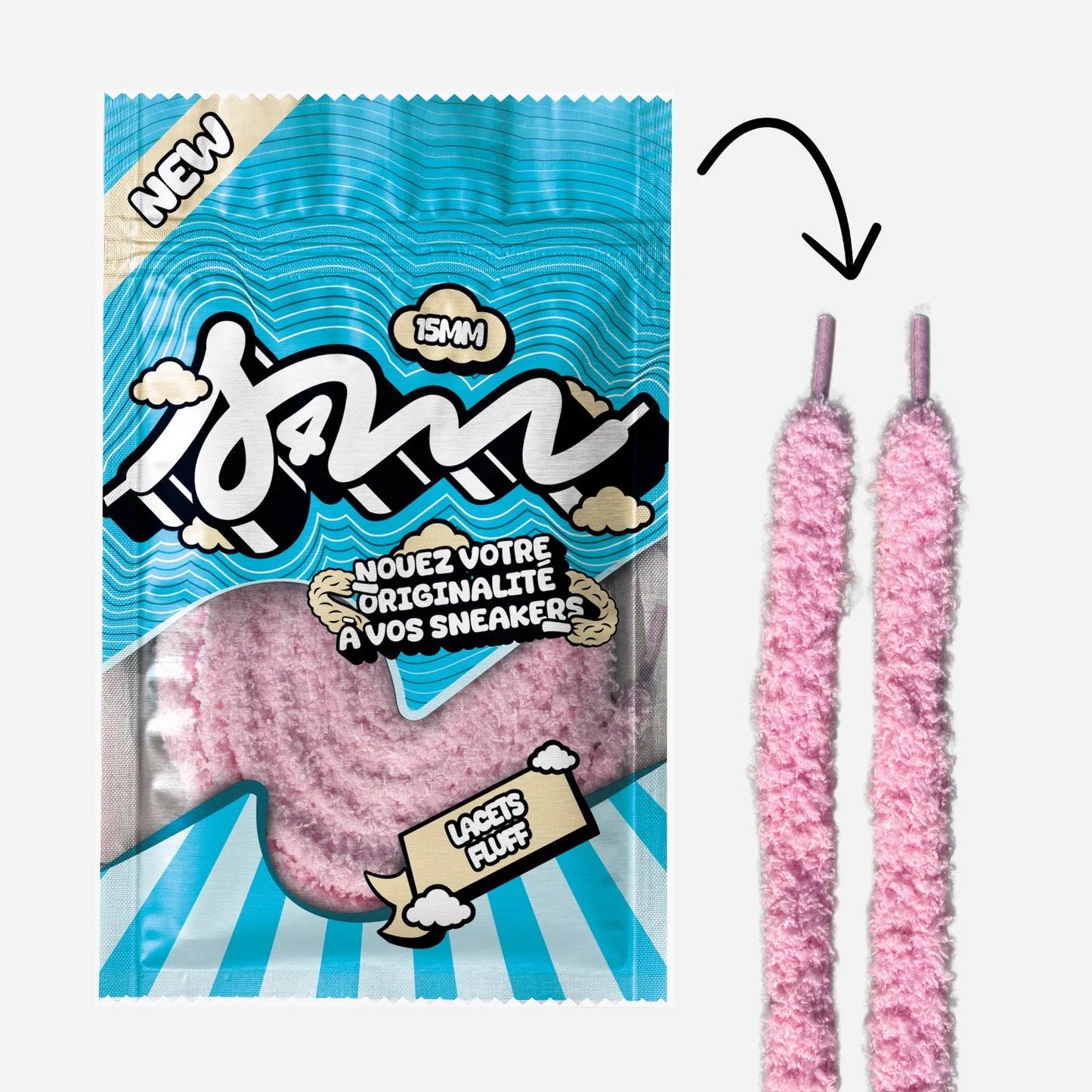 Lacets Fluff 15mm – Jam Laces