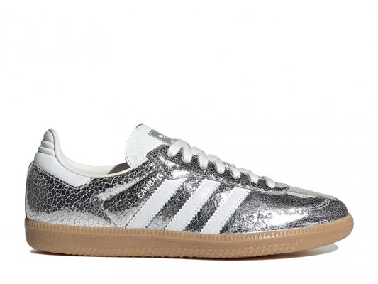 adidas Samba OG "Silver Metallic Cracked Leather