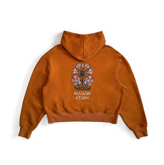 Le sweat à capuche boxy mosaïque Maison Atnav